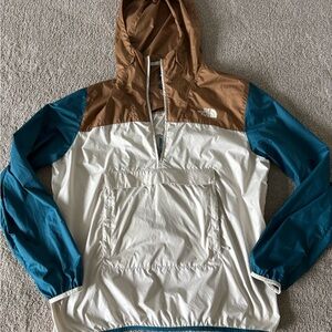 The North Face Brown and White Jacket